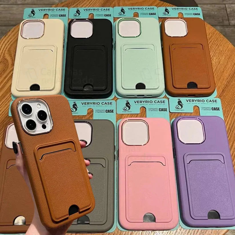 Funda de Eco cuero con tarjetero integrado