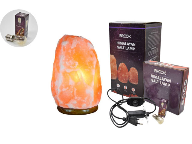 Lámpara de sal amarilla 2 a 3 kg 20x8cm