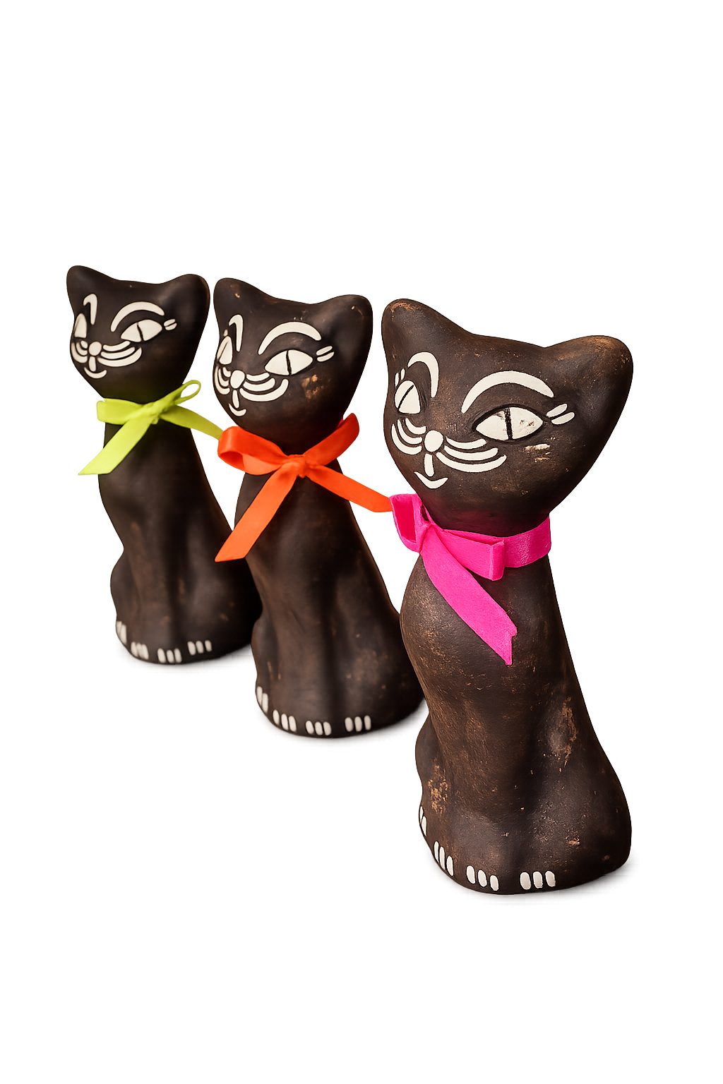 Kittens in White Ceramic and Bitumen of Judea