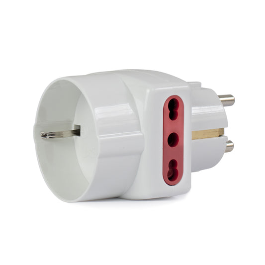 ADAPTADOR SCHUKO 1 SCHUKO + 2 3 EN LINEA