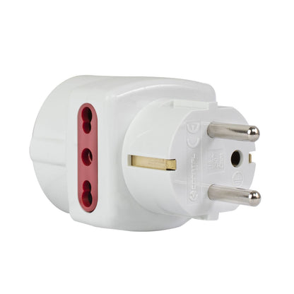 ADAPTADOR SCHUKO 1 SCHUKO + 2 3 EN LINEA