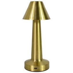 Lámpara de escritorio recargable digital rosa gold 24cm